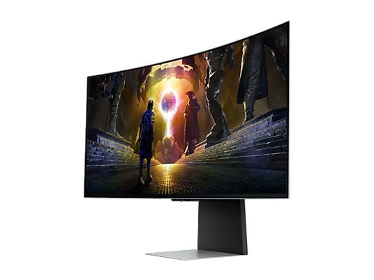SAMSUNG Odyssey OLED G8 - G85SD Curvo Monitor, 34 ", UHD 5K, 3440 x 1440 Pixel, tempo di risposta 0,03 ms, refresh rate 175 Hz