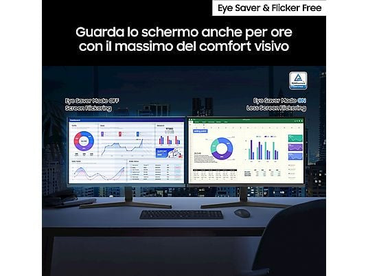 SAMSUNG Serie S39GD MONITOR, 32 ", Full-HD, 1920 x 1080 Pixel, tempo di risposta 4 ms, refresh rate 100 Hz