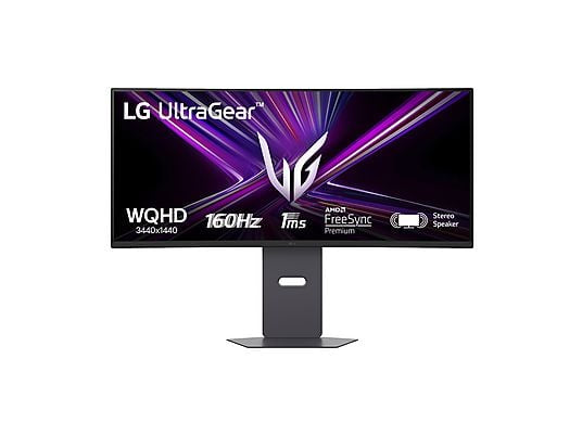 LG UltraGear 34G600A Monitor Gaming Curvo, 34 ", WQHD, 3440 x 1440 Pixel, tempo di risposta 1 ms, refresh rate 160 Hz