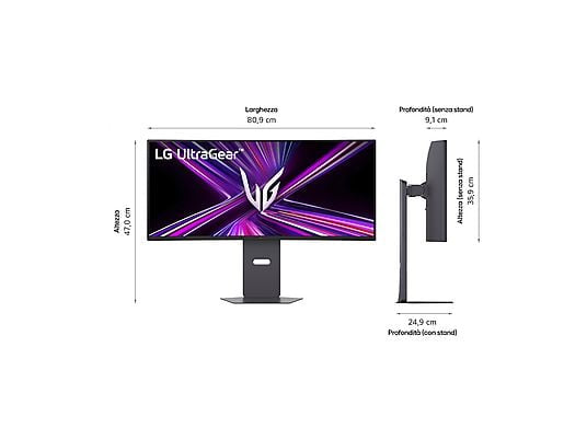 LG UltraGear 34G600A Monitor Gaming Curvo, 34 ", WQHD, 3440 x 1440 Pixel, tempo di risposta 1 ms, refresh rate 160 Hz