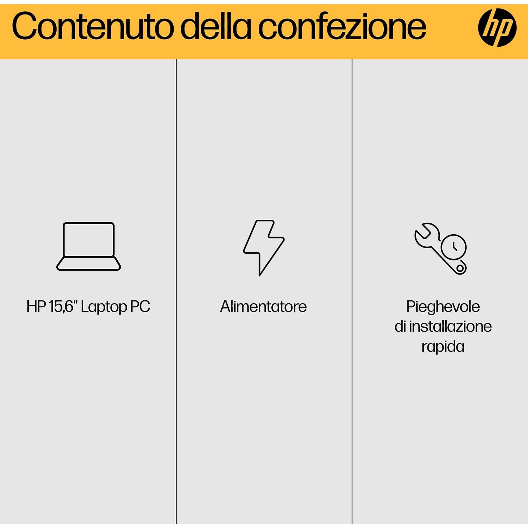 HP 15-FC0110NL NOTEBOOK, 15,6 ", processore AMD Ryzen 57520U, AMD Radeon™ Onboard Graphics, RAM 16 GB, 512 GB SSD, Silver, Windows 11 Home