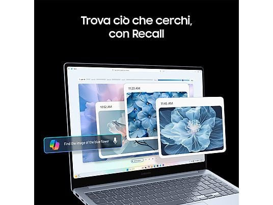 SAMSUNG Galaxy Book4 Edge 14 NOTEBOOK, 14 ", processore Qualcomm Snapdragon X EliteX1E-80-100, Qualcomm Adreno™ Onboard Graphics, RAM 16 GB, 512 GB Flash, Sapphire, Windows 11 Home