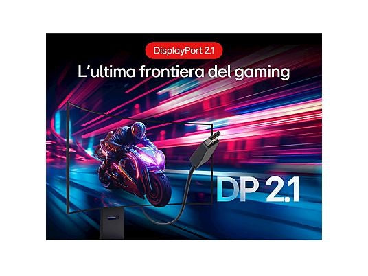 LG UltraGear OLED 45GX950A Monitor Gaming Curvo, 44,5 ", UHD 5K, 5120 x 2160 Pixel, tempo di risposta 0,03 ms, refresh rate 165 Hz