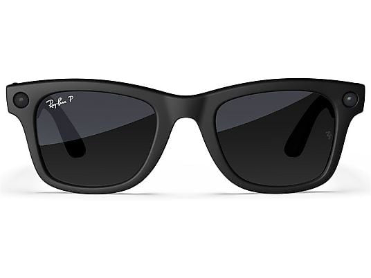 Ray-Ban Meta Wayfarer larga, Nero opaco, Grafite sfumata polarizzate
