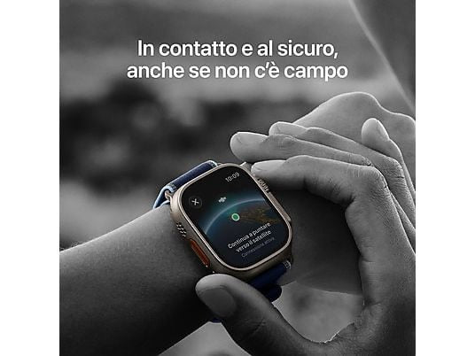 APPLE Watch Ultra 3 GPS + Cellular, Cassa in titanio nero (49 mm) con Cinturino Ocean nero