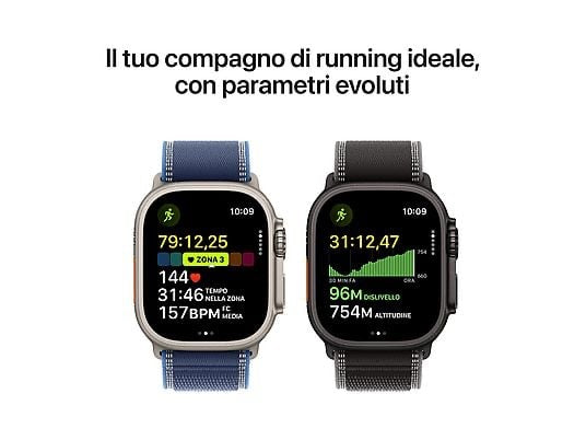 APPLE Watch Ultra 3 GPS + Cellular, Cassa in titanio nero (49 mm) con Cinturino Ocean nero