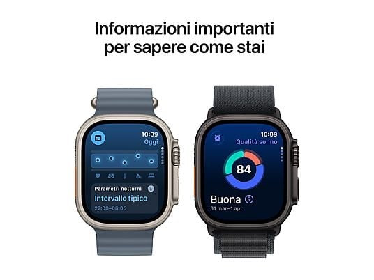 APPLE Watch Ultra 3 GPS + Cellular, Cassa in titanio nero (49 mm) con Cinturino Ocean nero