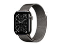 APPLE Watch Series 11 GPS + Cellular, Cassa 42 mm in titanio ardesia con Loop in maglia milanese naturale