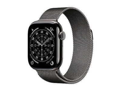 APPLE Watch Series 11 GPS + Cellular, Cassa 42 mm in titanio ardesia con Loop in maglia milanese naturale