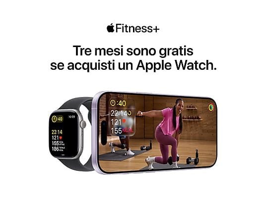 APPLE Watch Series 11 GPS, Cassa 46 mm in alluminio grigio siderale con Cinturino Sport nero - M/L
