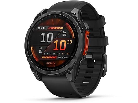 SMARTWATCH GARMIN fenix 8 - 47mm AMOLED, Grigio scuro/ nero