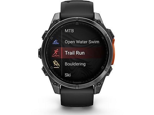 SMARTWATCH GARMIN fenix 8 - 47mm AMOLED, Grigio scuro/ nero