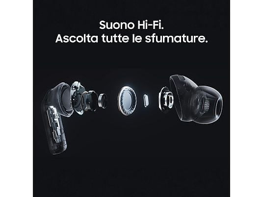 SAMSUNG Galaxy Buds4 Pro AURICOLARI WIRELESS, Black