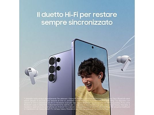 SAMSUNG Galaxy Buds4 Pro AURICOLARI WIRELESS, Black