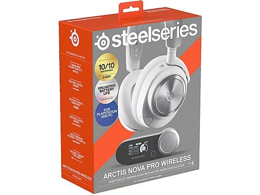 STEELSERIES Arctis Nova Pro WL CUFFIE GAMING, White