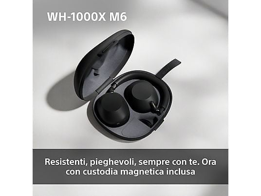 SONY WH-1000XM6 CUFFIE WIRELESS, Nero