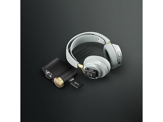 STEELSERIES ARCTIS NOVA ELITE CUFFIE WIRELESS, Salvia e oro