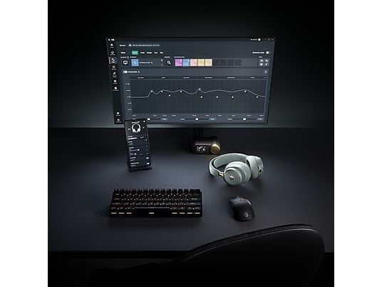 STEELSERIES ARCTIS NOVA ELITE CUFFIE WIRELESS, Salvia e oro