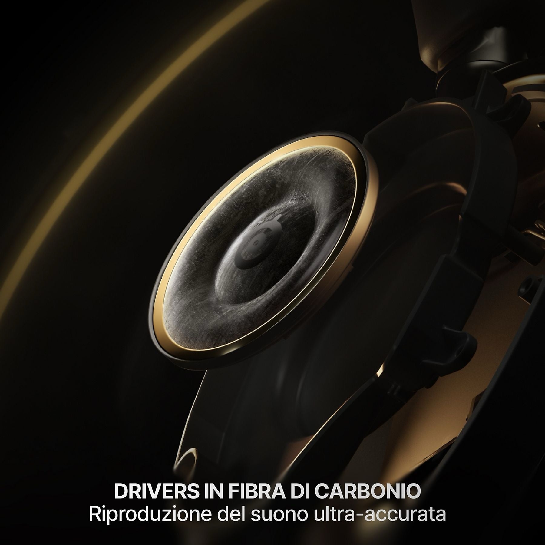 STEELSERIES ARCTIS NOVA ELITE CUFFIE WIRELESS, Salvia e oro