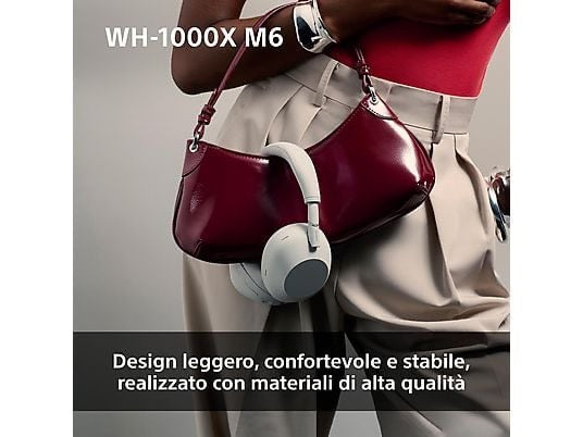 SONY WH-1000XM6 CUFFIE WIRELESS, Nero