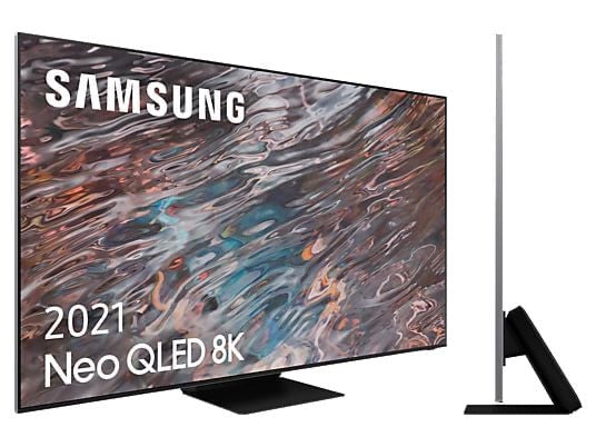 SAMSUNG QE75QN800AT TV QLED, 75 ", UHD 8K, Acciaio inox, Classe G