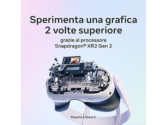 Meta Quest 3 512Gb, Visore All-in-one