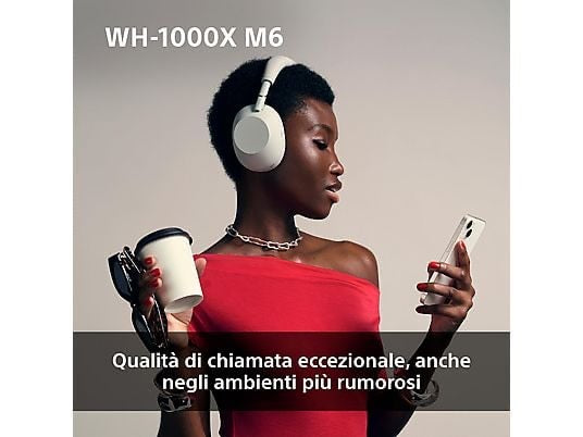 SONY WH-1000XM6 CUFFIE WIRELESS, Nero